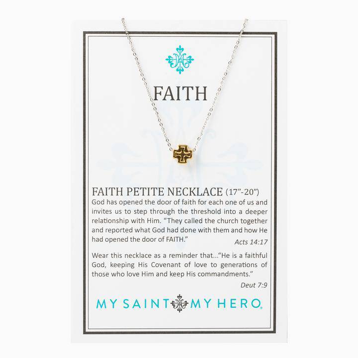 My Saint My Hero - My Saint My Hero Faith Petite Necklace - Little Miss Muffin Children & Home