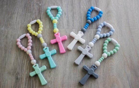 The Little Flower Gift Shop The Little Flower Gift Shop Beads Of Grace Decade Teething Rosary - Little Miss Muffin Children & Home