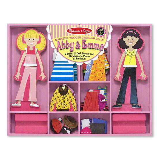 Melissa & Doug - Melissa & Doug Abby & Emma Magnetic Dress-Up Set - Little Miss Muffin Children & Home