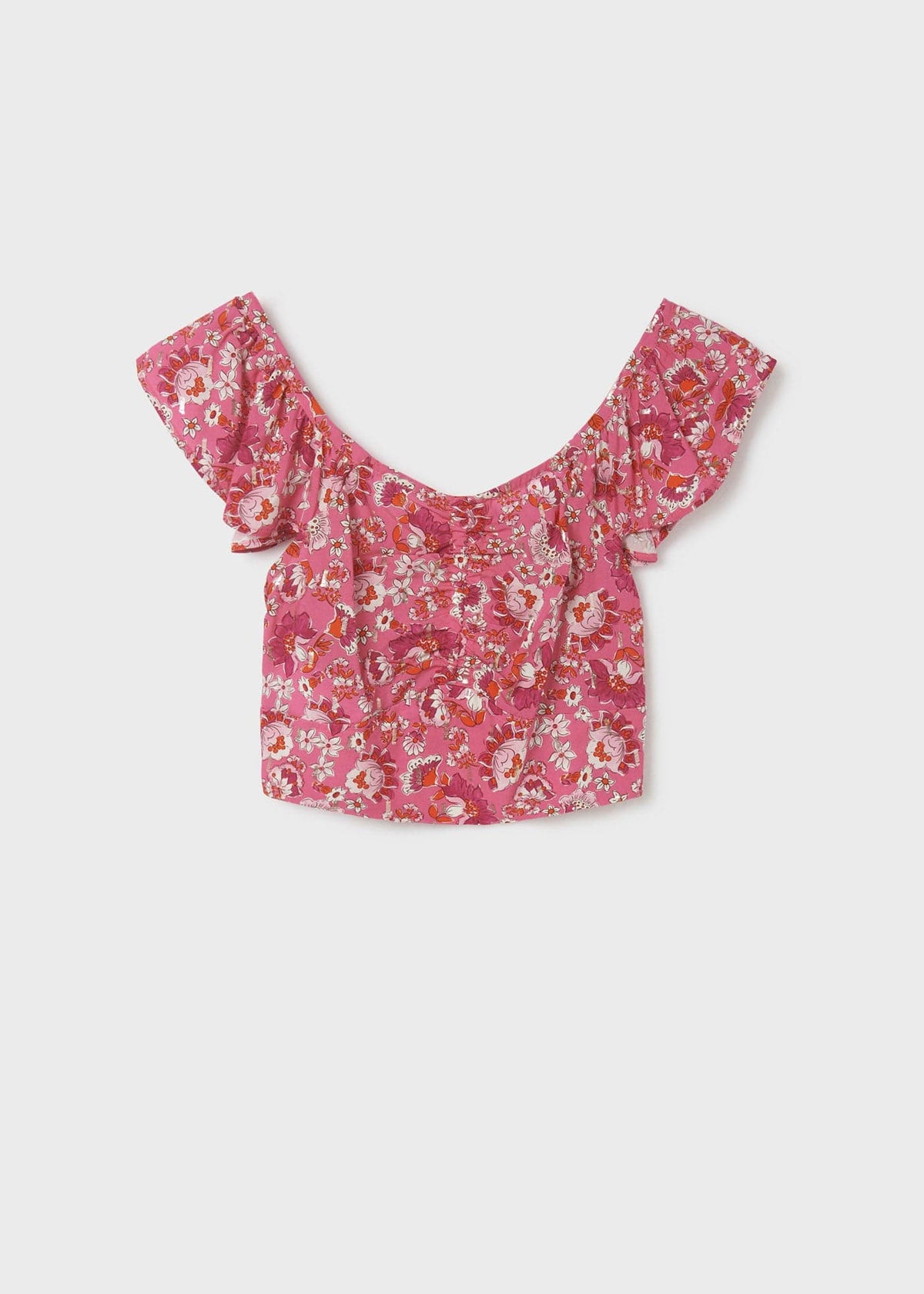 Mayoral Usa Inc Mayoral Printed Flutter Sleeve Top - Little Miss Muffin Children & Home