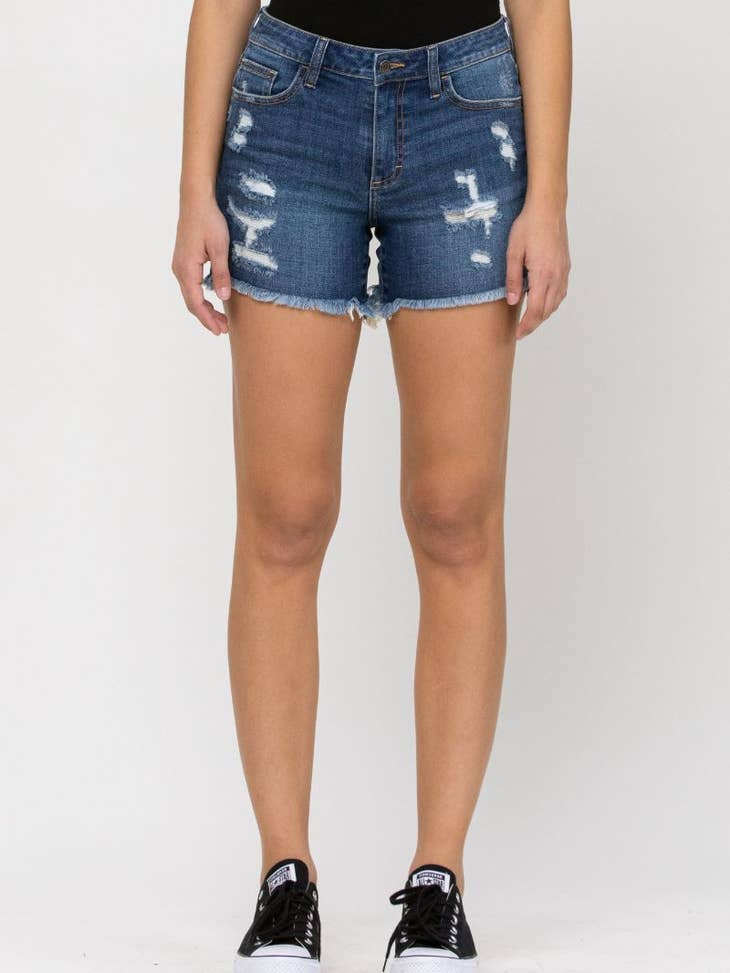 Cello Jeans  Easy High Rise Cuffed Hem Shorts WV47755MD