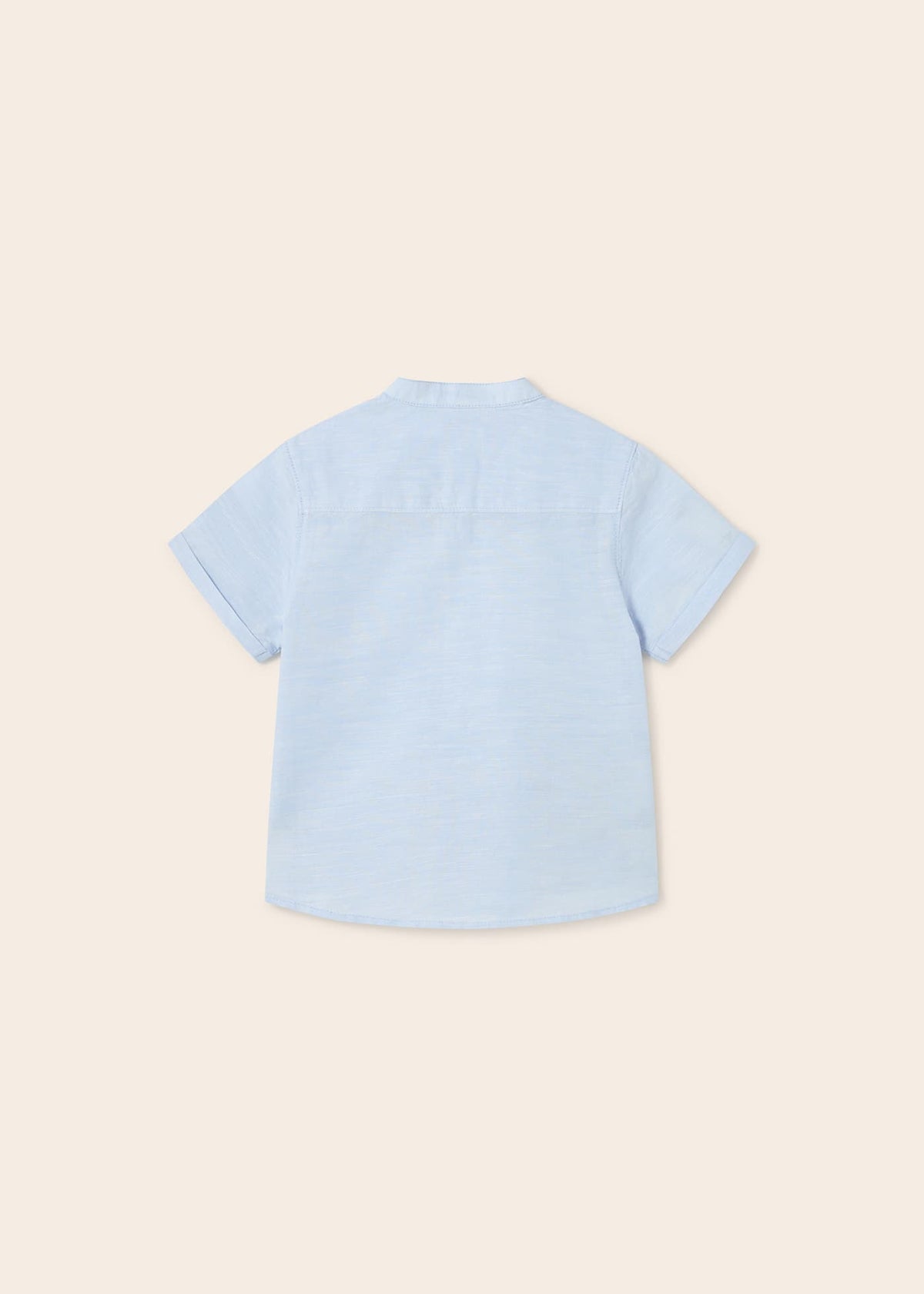 Mayoral Usa Inc Mayoral Short Sleeve Linen Mao Collar Shirt - Little Miss Muffin Children & Home