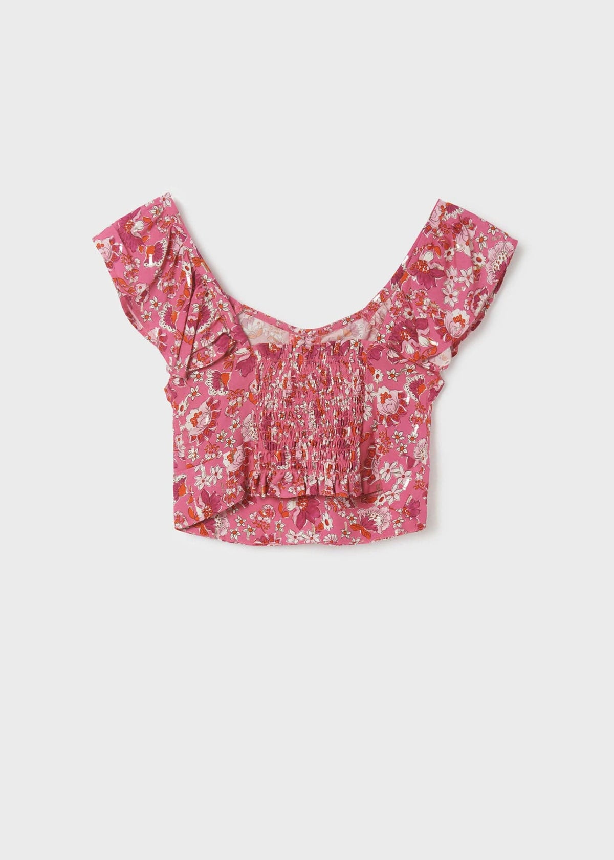Mayoral Usa Inc Mayoral Printed Flutter Sleeve Top - Little Miss Muffin Children & Home