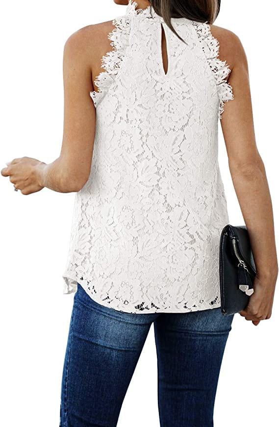 Sunshine Sunshine Halter Lace Tanks - Little Miss Muffin Children & Home