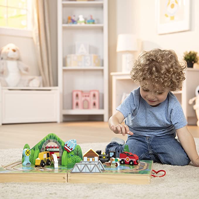 Melissa & Doug Melissa & Doug Take Along Tabletop Railroad - Little Miss Muffin Children & Home