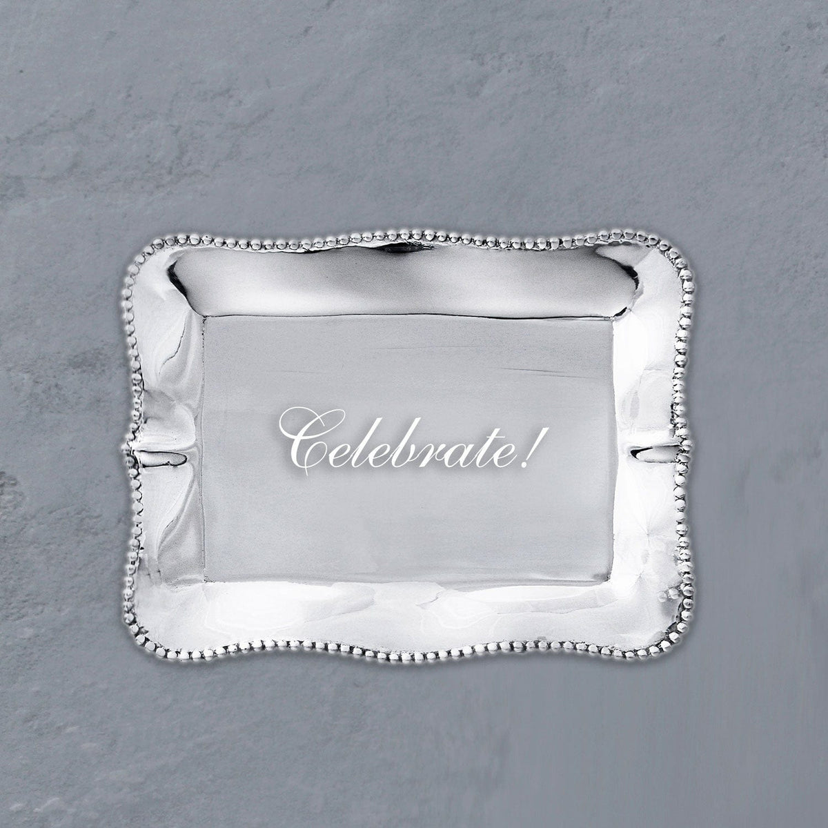 Beatriz Ball Beatriz Ball Giftables Pearl Rectangular Engraved Celebrate! Tray - Little Miss Muffin Children & Home