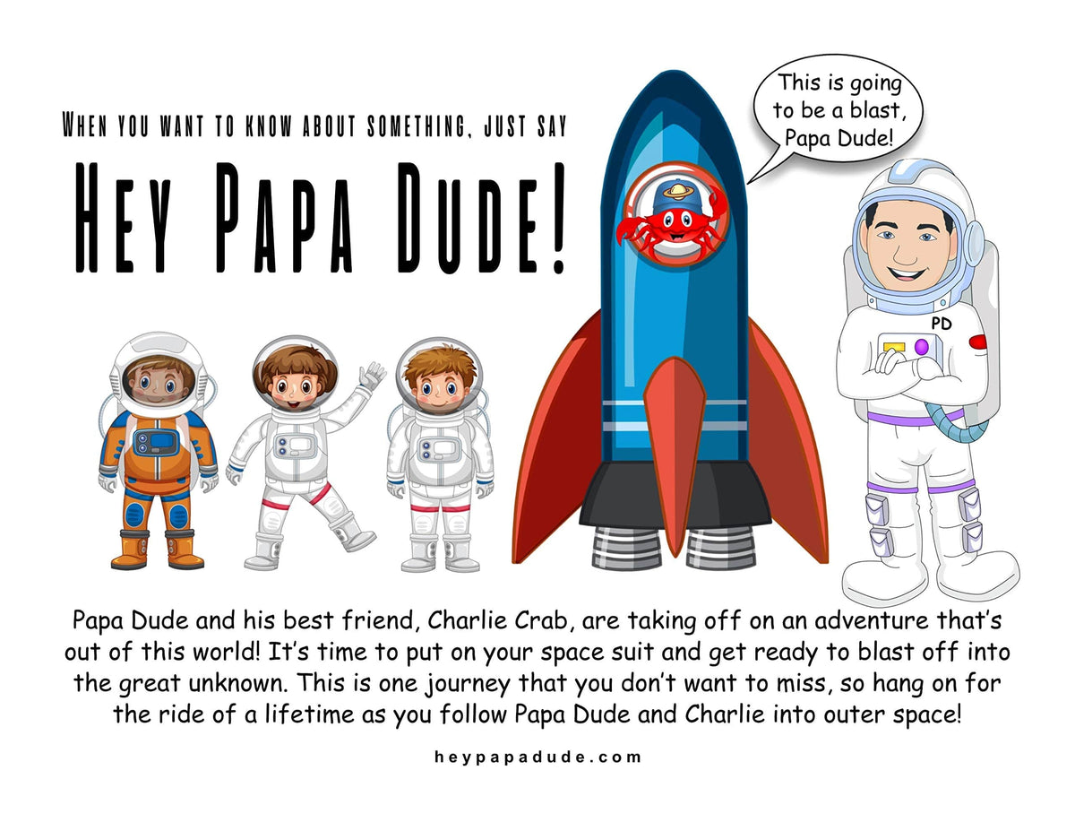 Nia's Just For Kids Inc. Hey Papa Dude! What's Out There? by Steven Scaffidi - Little Miss Muffin Children & Home