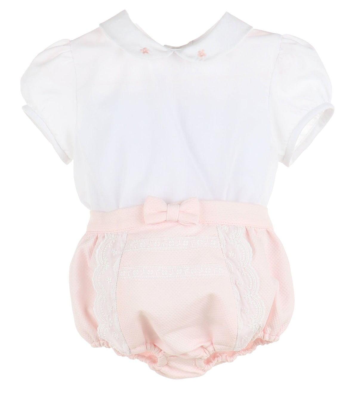 Casero Casero Girl Set With Lace - Little Miss Muffin Children & Home
