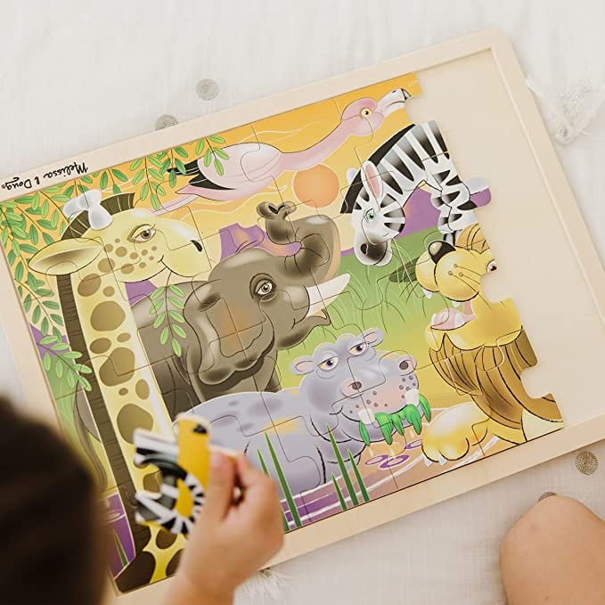 Melissa & Doug Melissa & Doug African Plains Safari Jigsaw Puzzle - Little Miss Muffin Children & Home