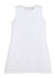 Casero & Associates Casero & Associates White Scallops Dress - Little Miss Muffin Children & Home