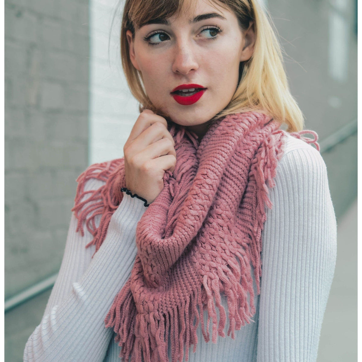 LAC - Leto Accessories Leto Accessories Pointelle Infinity Scarf - Little Miss Muffin Children & Home