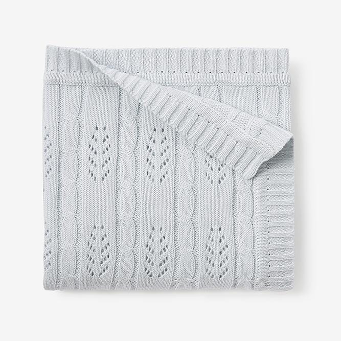 Elegant Baby Elegant Baby Cable Knit Leaf Baby Blankets - Little Miss Muffin Children & Home