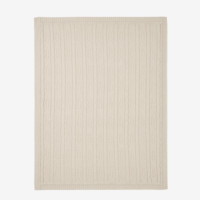 Elegant Baby Elegant Baby Cable Knit Leaf Baby Blankets - Little Miss Muffin Children & Home