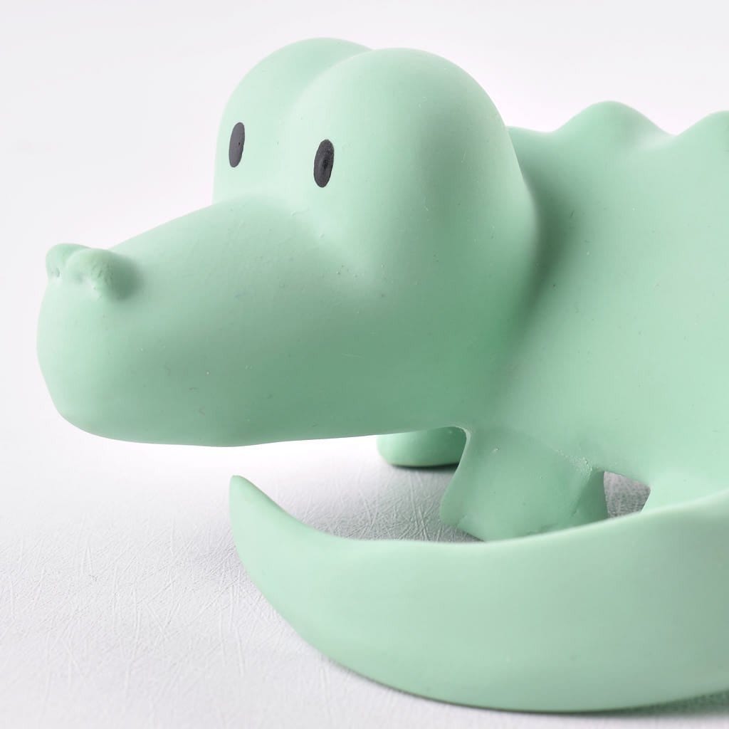 Tikiri Toys Tikiri Toys Crocodile Organic Rubber Rattle Teether & Bath Toy - Little Miss Muffin Children & Home