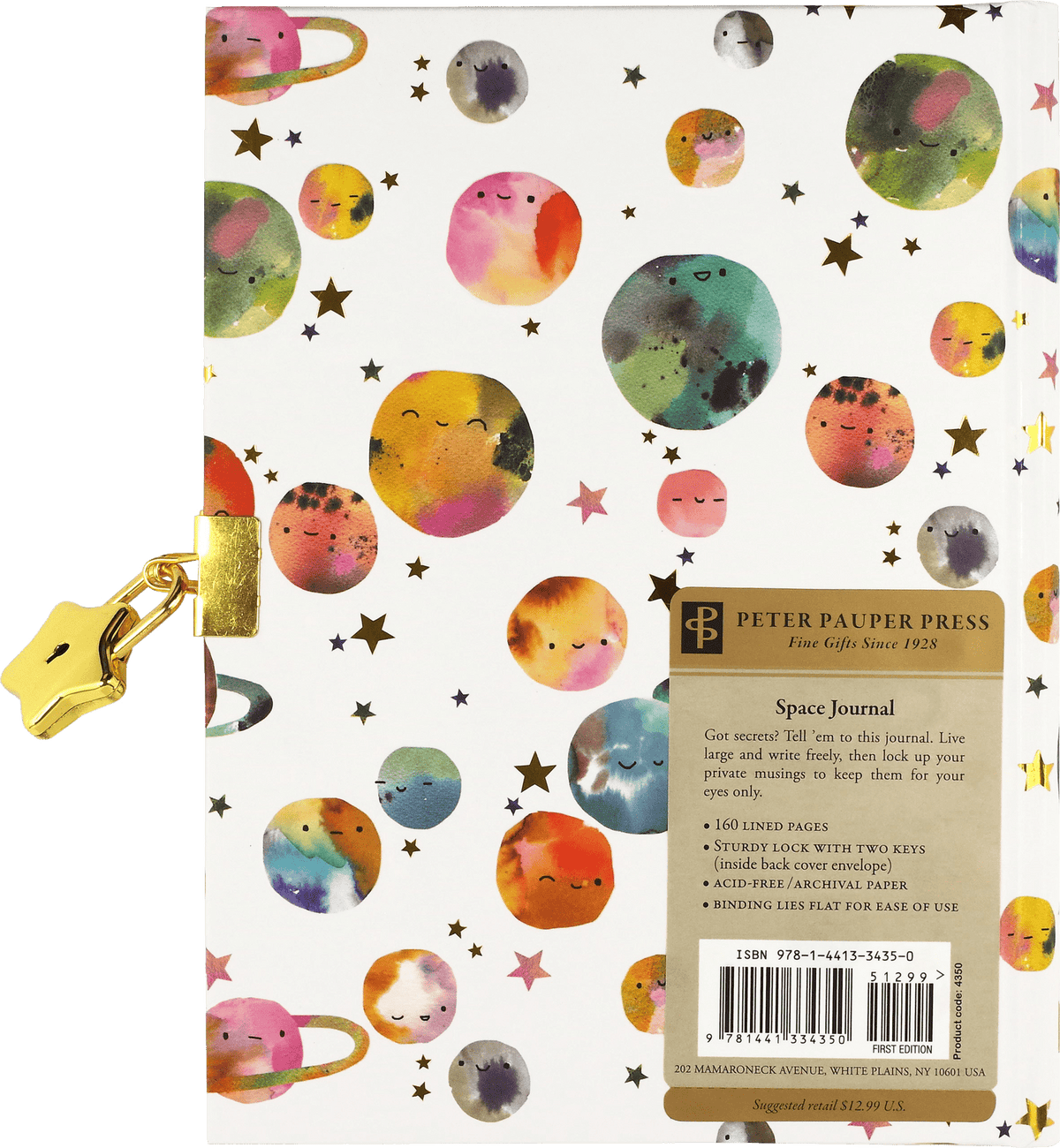 Peter Pauper Press Peter Pauper Press Space Lock Journal - Little Miss Muffin Children & Home