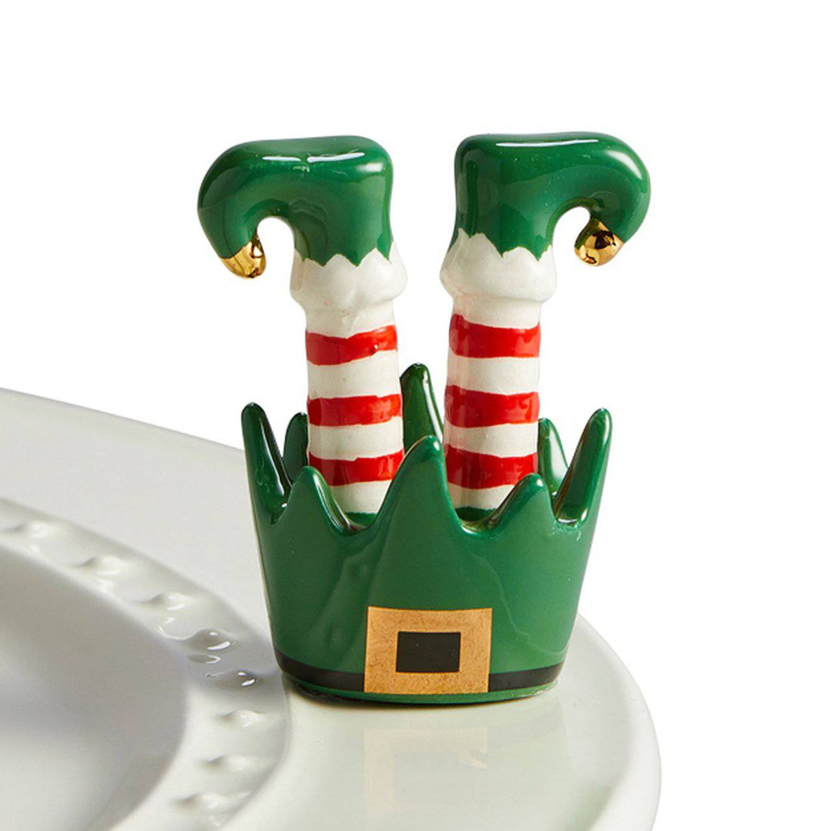 Nora Fleming - Nora Fleming Jingle Toes Elf Topper - Little Miss Muffin Children & Home
