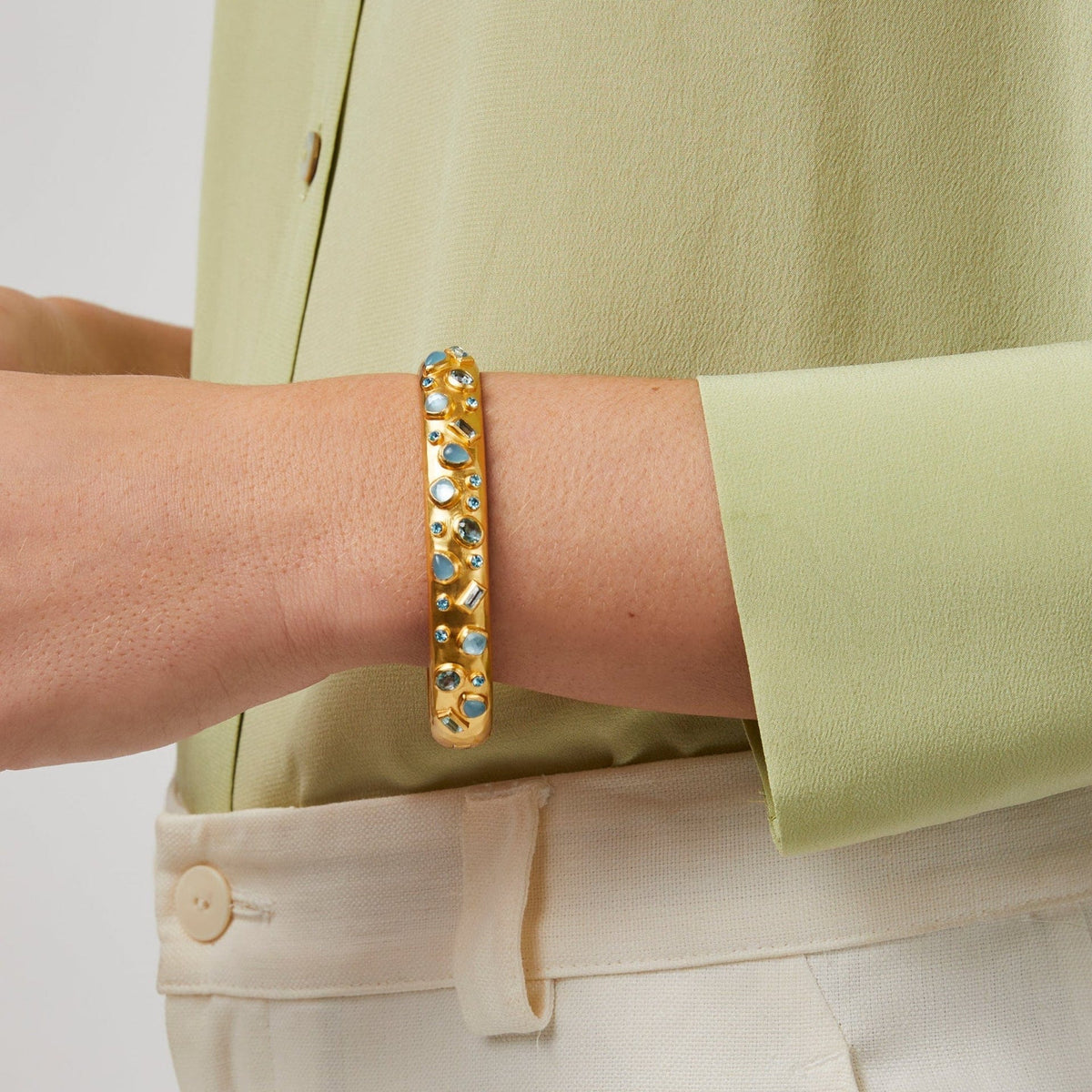 Julie Vos Julie Vos Antonia Mosaic Hinge Bangle - Little Miss Muffin Children & Home