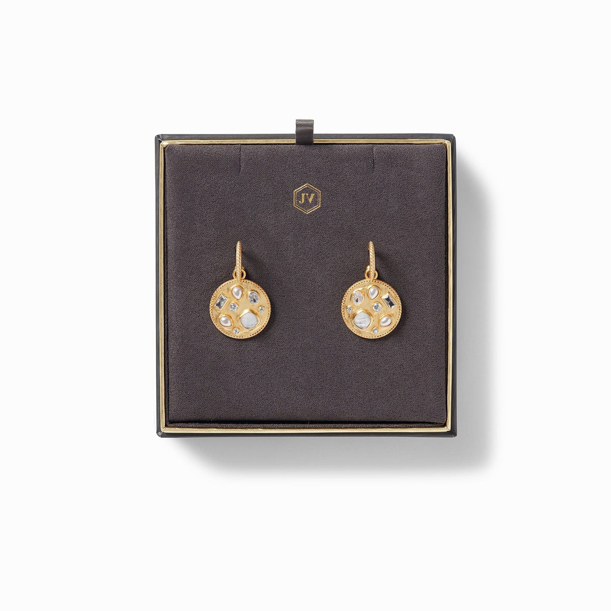 Julie Vos Julie Vos Antonia Mosaic Hoop & Charm Earring - Little Miss Muffin Children & Home