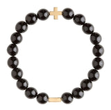 Charged Jewelry - Charged Onyx & Gold Elastic Bracelet - Little Miss Muffin Children & Home