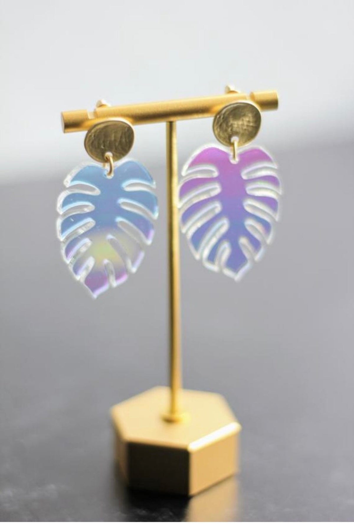 Wondermint Goods Wondermint Goods Monstera Leaf Acrylic Earrings - Little Miss Muffin Children & Home