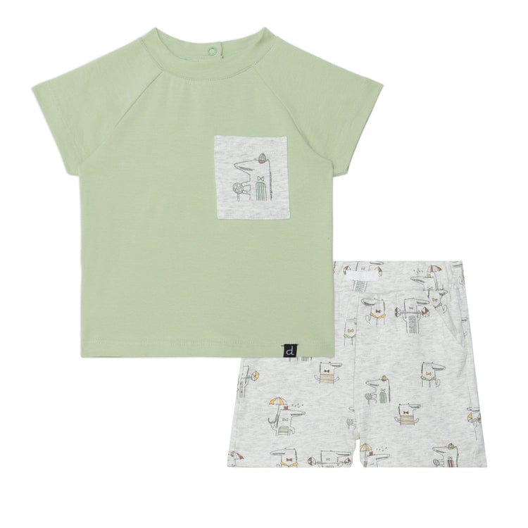 DEUX PAR DEUX Deux Par Deux Top & Short Set - Little Miss Muffin Children & Home