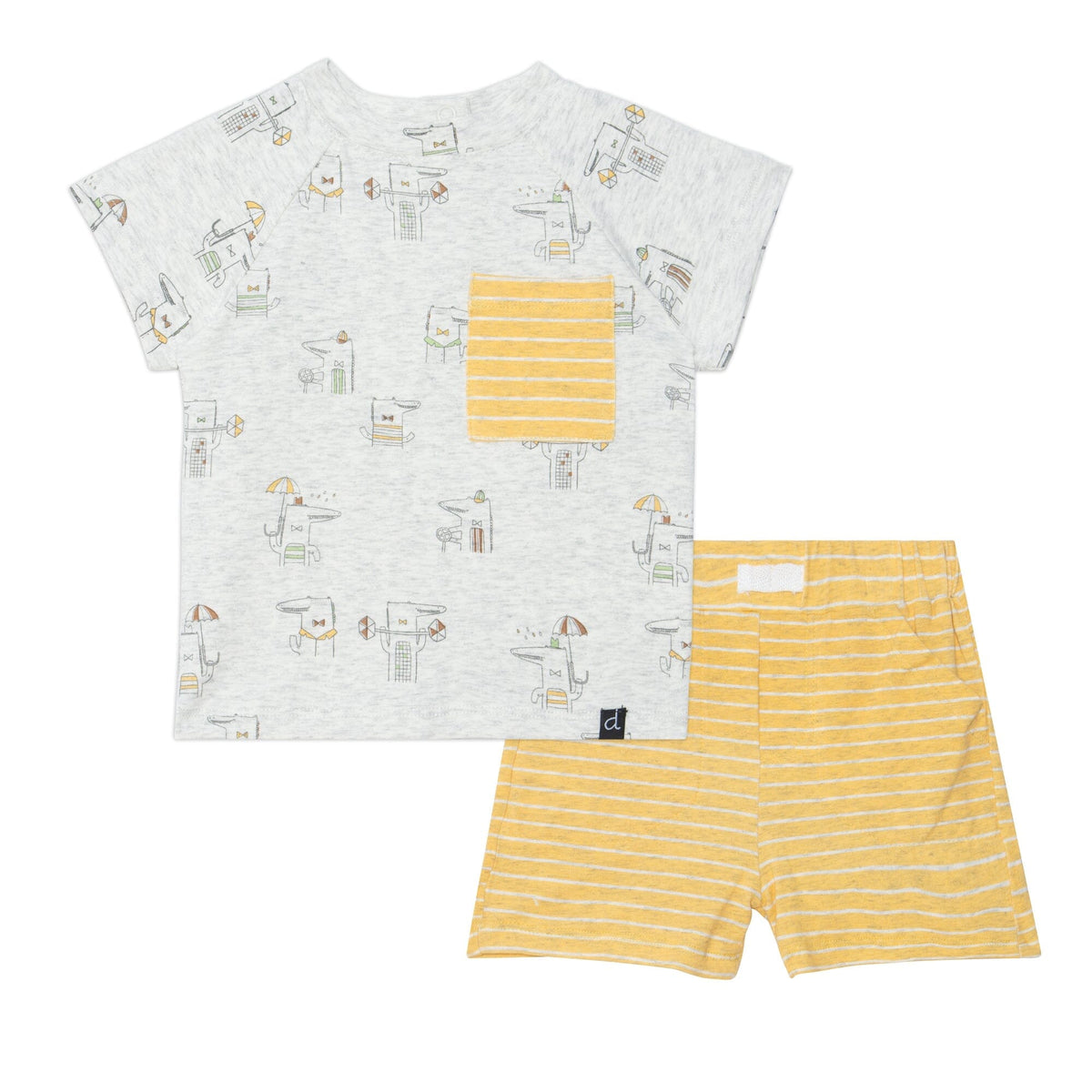 DEUX PAR DEUX Deux Par Deux Top & Short Set - Little Miss Muffin Children & Home