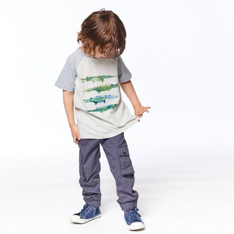DEUX PAR DEUX Deux Par Deux Jersey Raglan Sleeve Tee - Little Miss Muffin Children & Home
