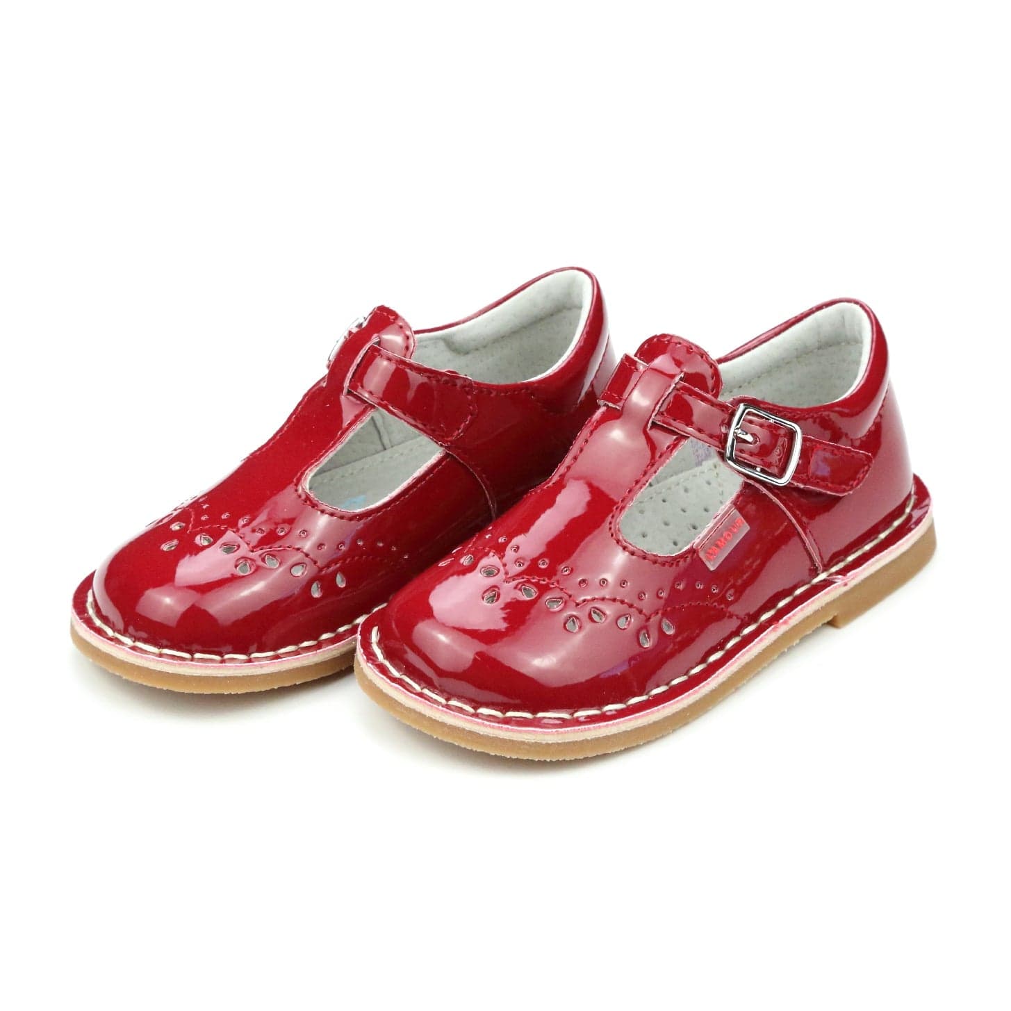 L'Amour Shoes L'Amour Ruthie Stiched Mary Jane Patent - Little Miss Muffin Children & Home
