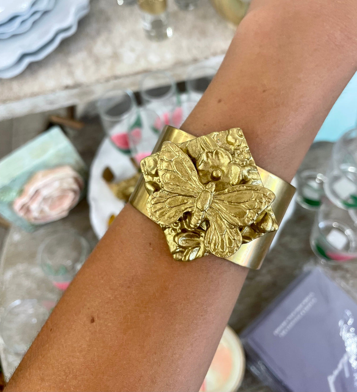 Carol Cassisa Carol Cassisa Cuff Bracelet Jardin Papillon - Little Miss Muffin Children & Home