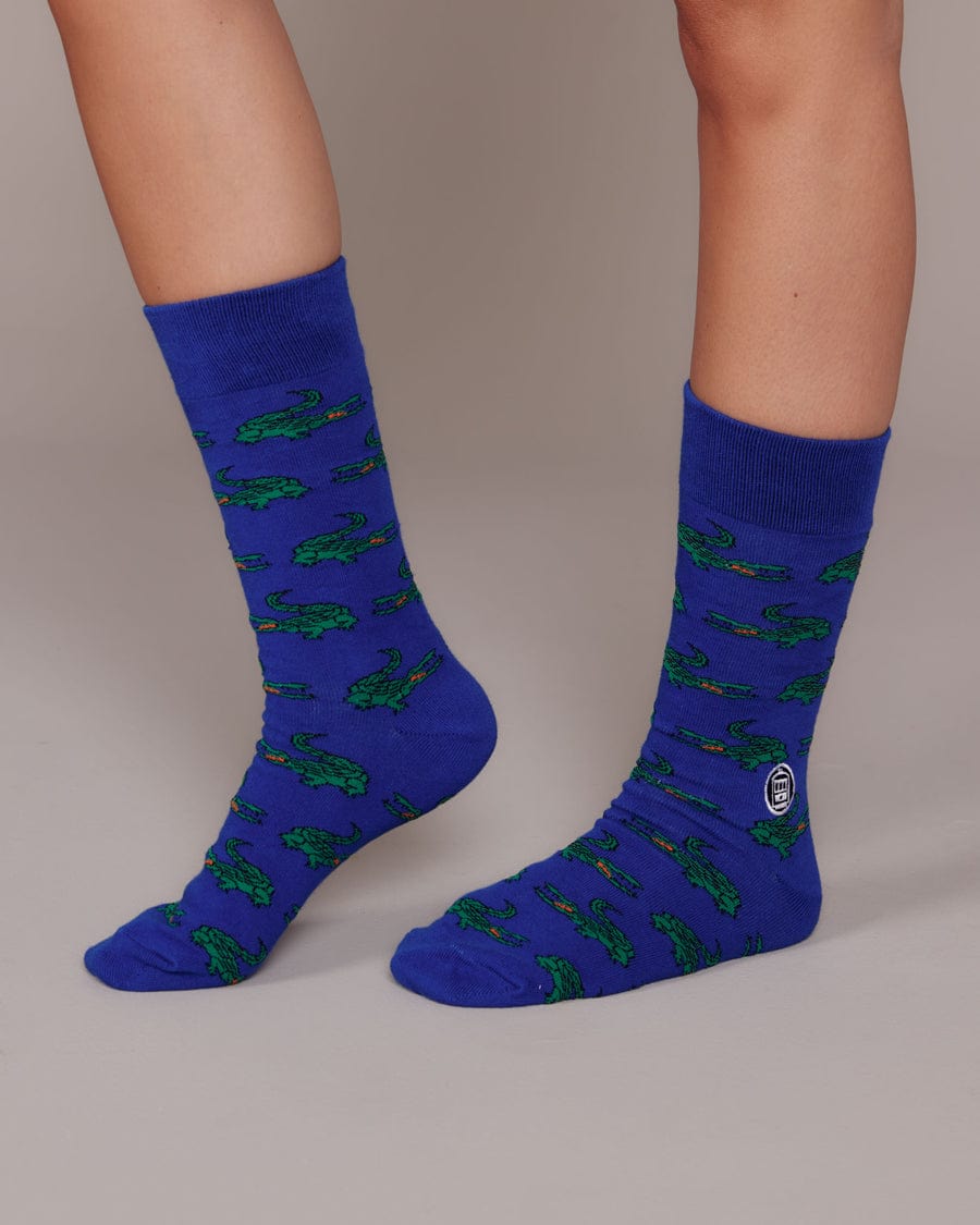 BNF - Bonfolk Bonfolk Gator Blue Socks - Little Miss Muffin Children & Home