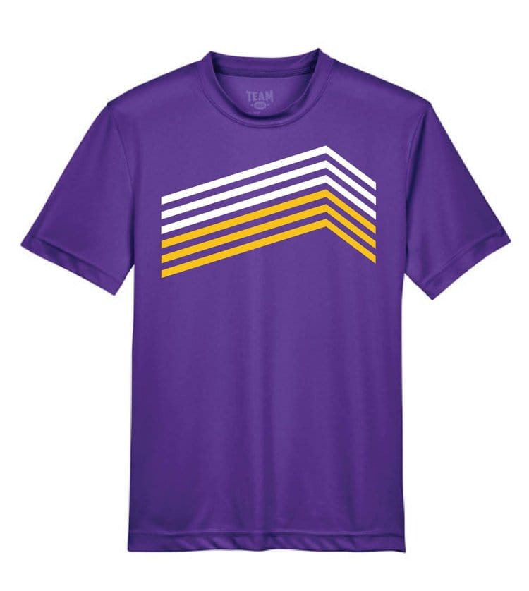 BTB - Bon Temps Boutique Bon Temps Boutique Purple & Gold Sport Stripe Dry Fit Tee - Little Miss Muffin Children & Home