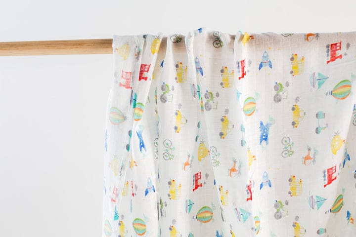 Nola Tawk Nola Tawk On The Go Muslin Swaddle Blanket - Little Miss Muffin Children & Home