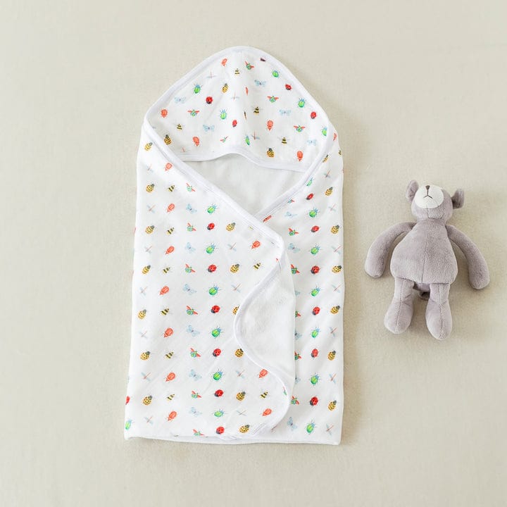 Nola Tawk Nola Tawk Snug As a Bug Hooded Towel - Little Miss Muffin Children & Home