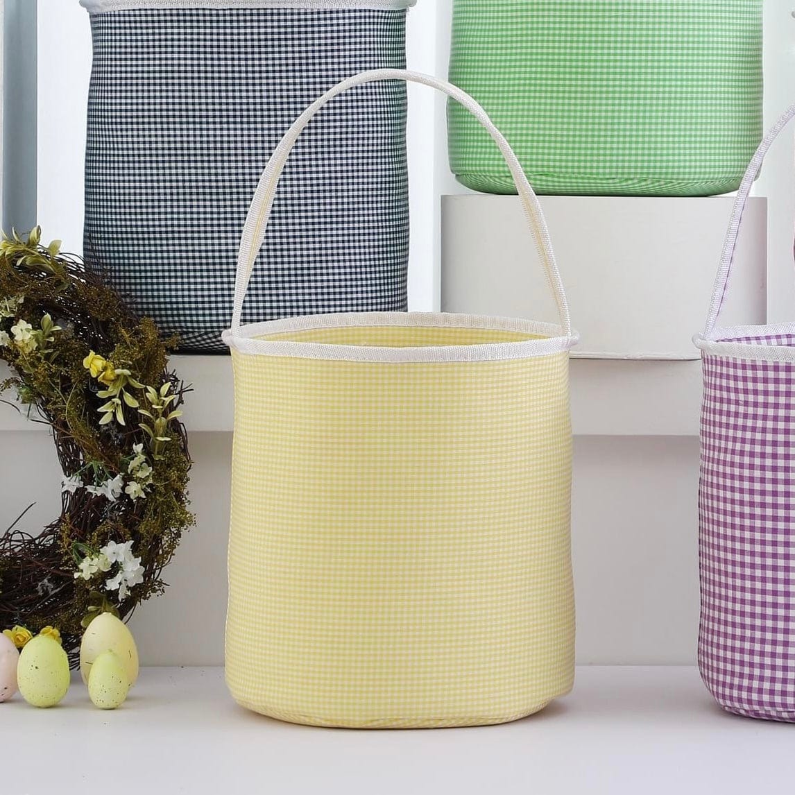 Sunshine Sunshine Gingham Basket - Little Miss Muffin Children & Home