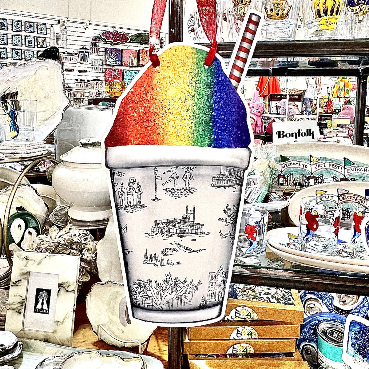 Whereable Art Whereable Art Lauren Seago Rainbow Snowball Door Hanger - Little Miss Muffin Children & Home