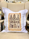 Whereable Art Whereable Art St. Louis Cathedral Linen Pillowcase - Little Miss Muffin Children & Home