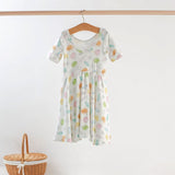 Nola Tawk Nola Tawk Let's Shell-ebrate Organic Cotton Twirl Dress - Little Miss Muffin Children & Home