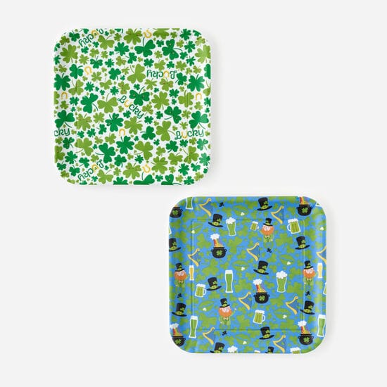 180 Degrees 180 Degrees St Patrick's Square Melamine Tray - Little Miss Muffin Children & Home
