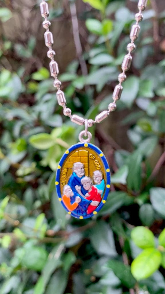 Saints For Sinners Saints For Sinners Saint John of God Hand Painted Medal - Little Miss Muffin Children & Home
