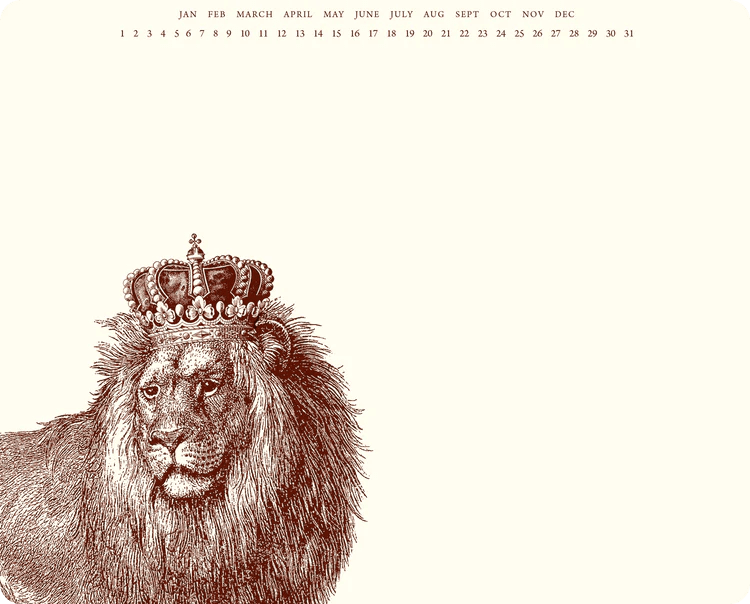 Alexa Pulitzer Alexa Pulitzer King Kitty (Lion) Mousepad (50 sheets) - Little Miss Muffin Children & Home