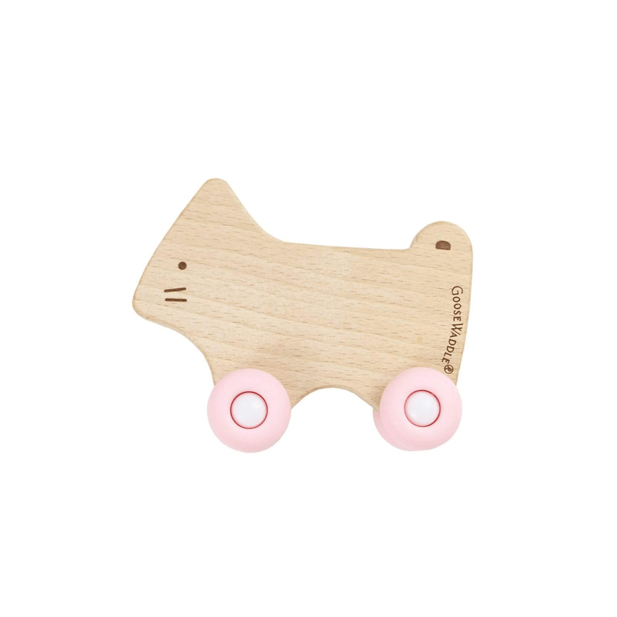 PLL - Goosewaddle + Pello Goosewaddle + Pello Silicone + Wood Teether Kitty - Little Miss Muffin Children & Home