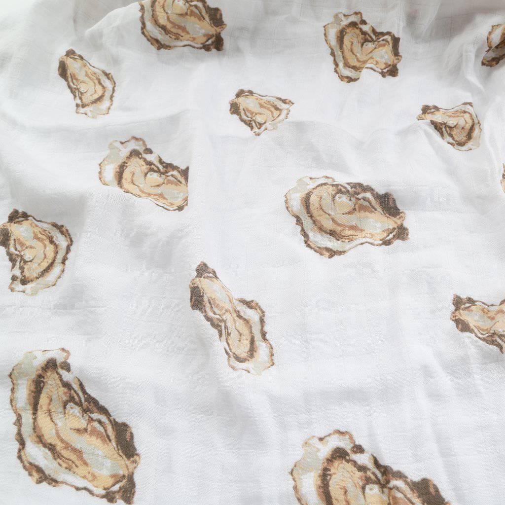 Little Hometown - Little Hometown Aw, Shucks! Oyster Swaddle Blanket - Little Miss Muffin Children & Home