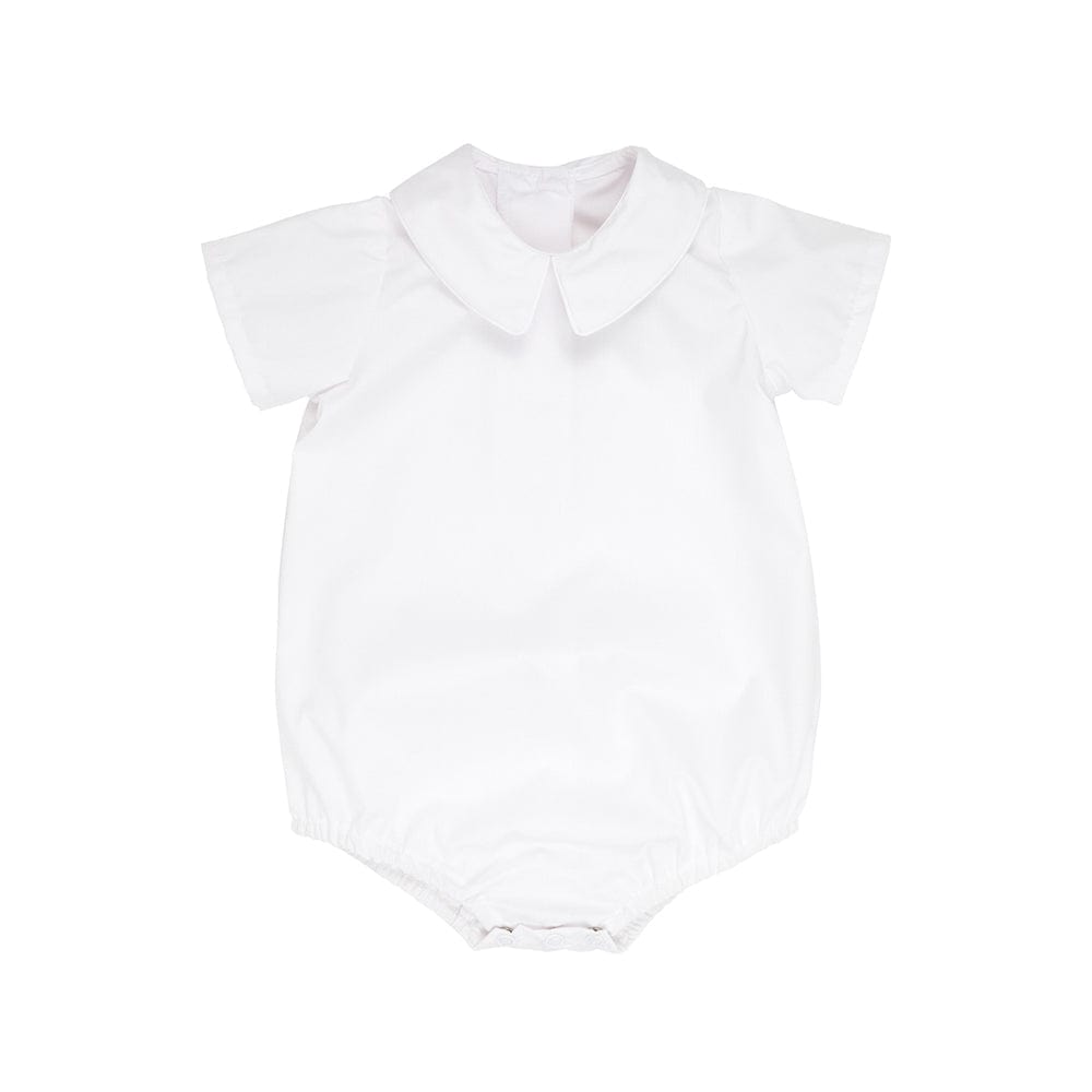 Pima Peter Pan Collar Shirt-Classic White 9-12M