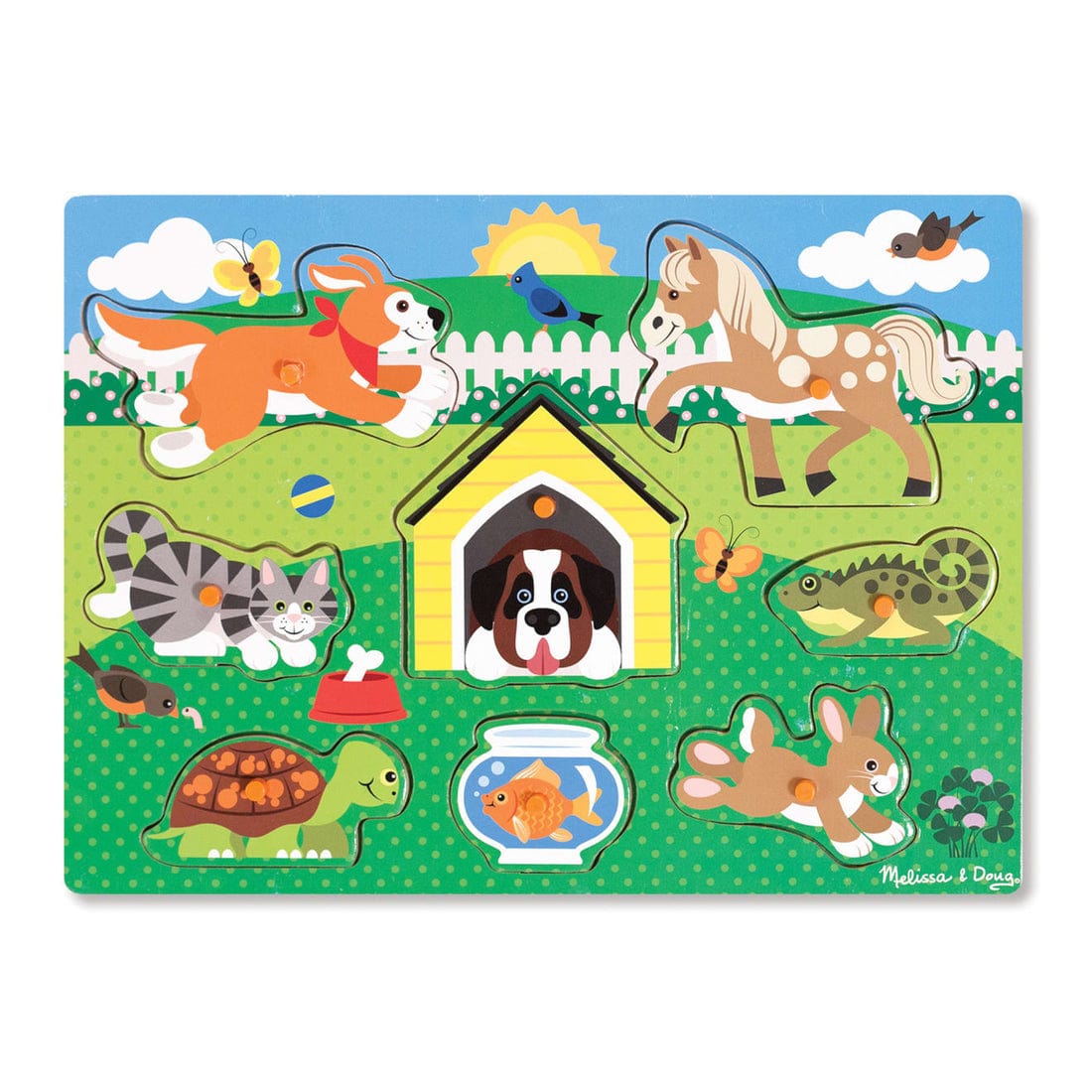 Melissa & Doug Melissa & Doug Pets Peg Puzzle - Little Miss Muffin Children & Home