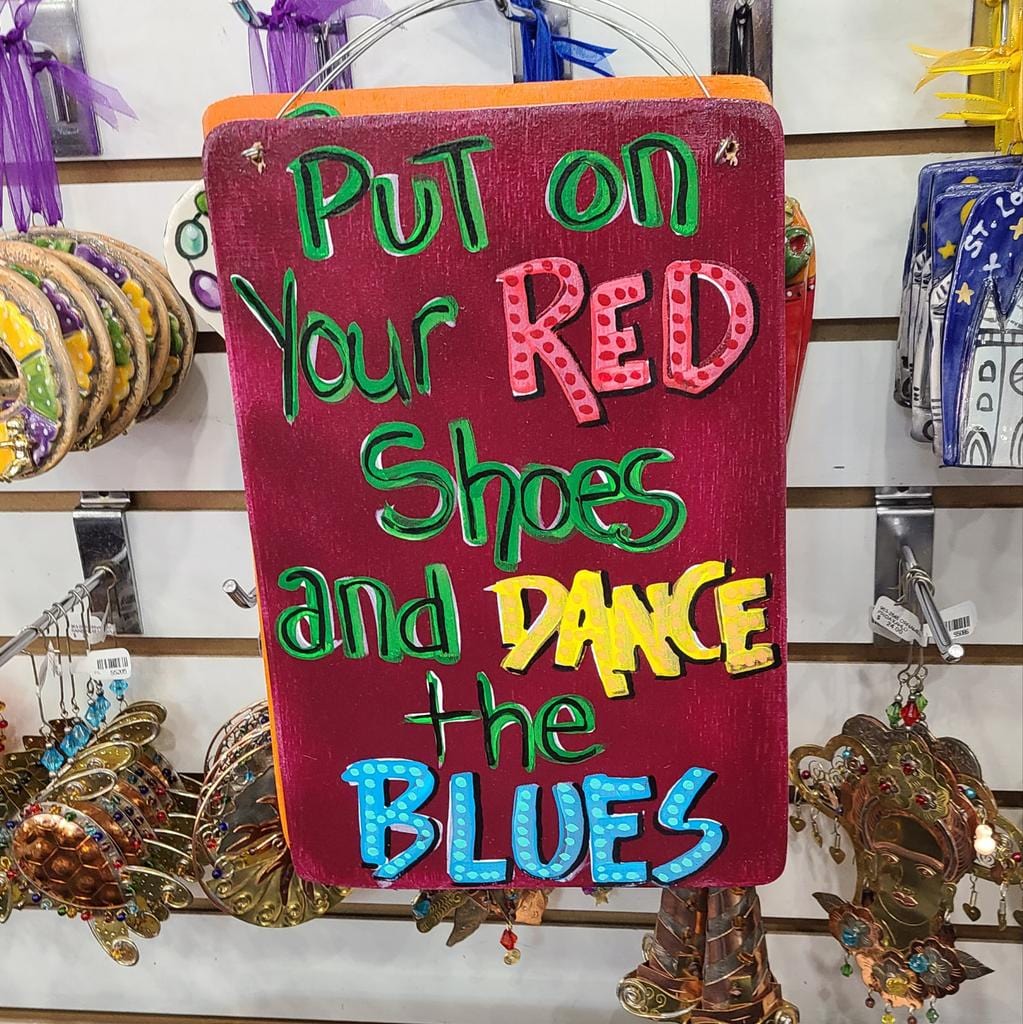 Toodle Lou Designs Toodle Lou Designs Red Shoes Dance the Blues - Little Miss Muffin Children & Home