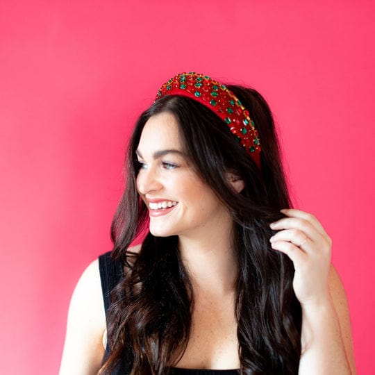 Golden Lily Golden Lily Christmas Rhinestone Headband - Little Miss Muffin Children & Home