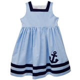 Vive La Fete Vive La Fete Anchor Applique Sleeveless Dress - Little Miss Muffin Children & Home