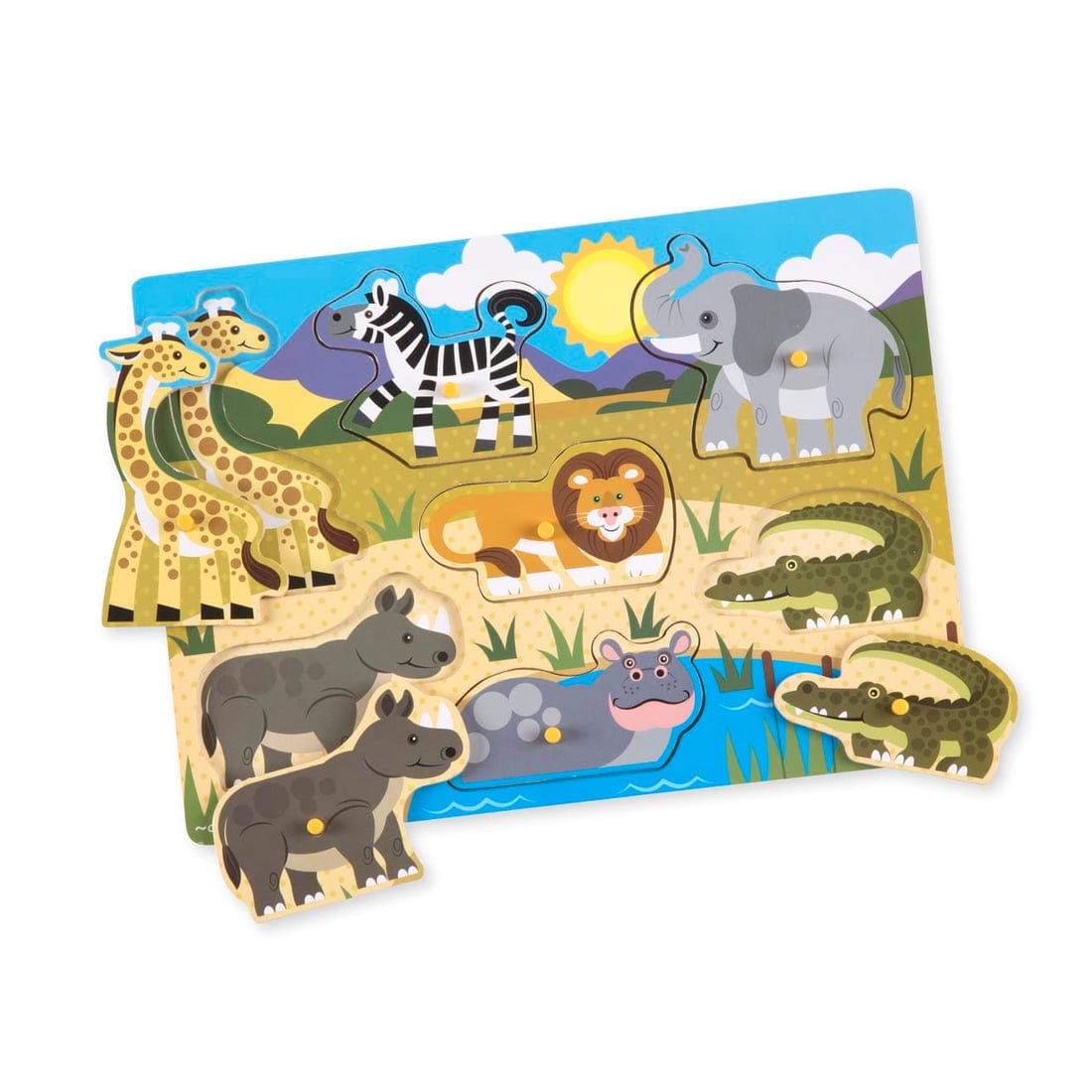 Melissa & Doug Melissa & Doug Safari Peg Puzzle - Little Miss Muffin Children & Home