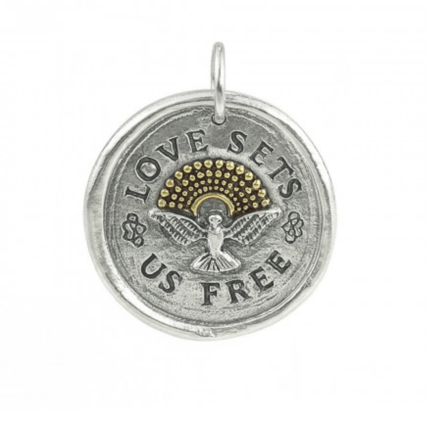 Waxing Poetic - Waxing Poetic Love Sets Us Free Pendant - Little Miss Muffin Children & Home