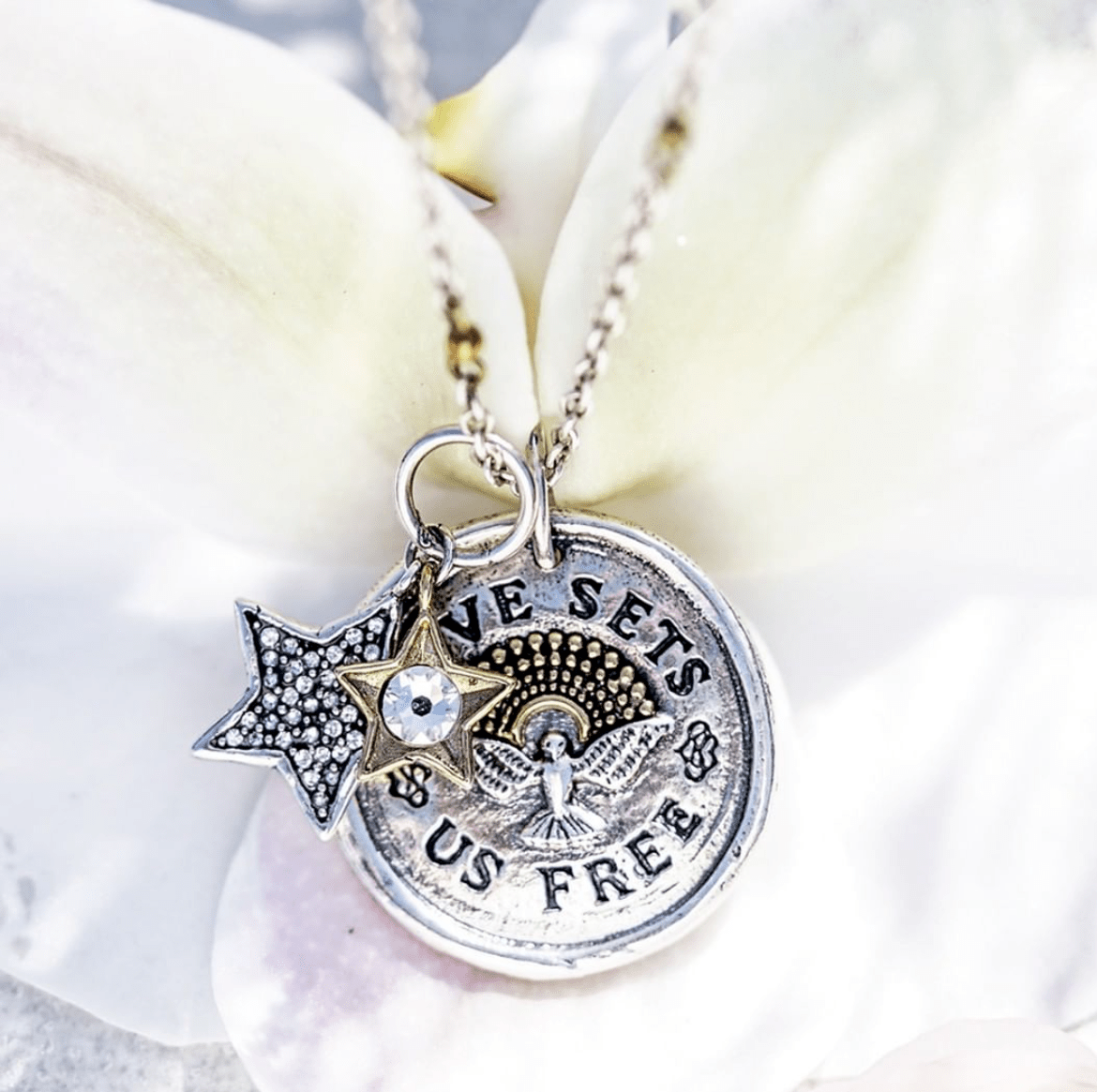 Waxing Poetic - Waxing Poetic Love Sets Us Free Pendant - Little Miss Muffin Children & Home
